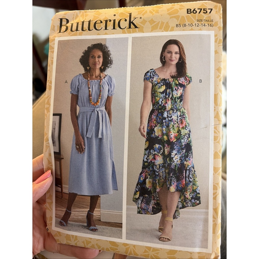 Butterick 6757 Dress Sewing Pattern Variations Sz 8-16 B6757 Uncut